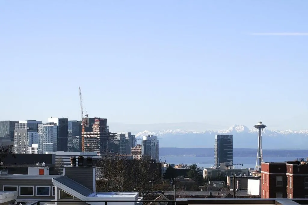 Image of Rooftop Views of the Space Needle, Sound, & City